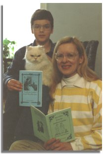 Jonathan, Honeysucker, and Patricia with new books
