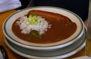 The Gumbo Shop's Red Beans and Rice with Smoked Sausage